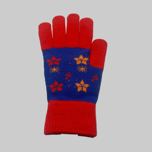 Winter Wonderland Festive Red Gloves