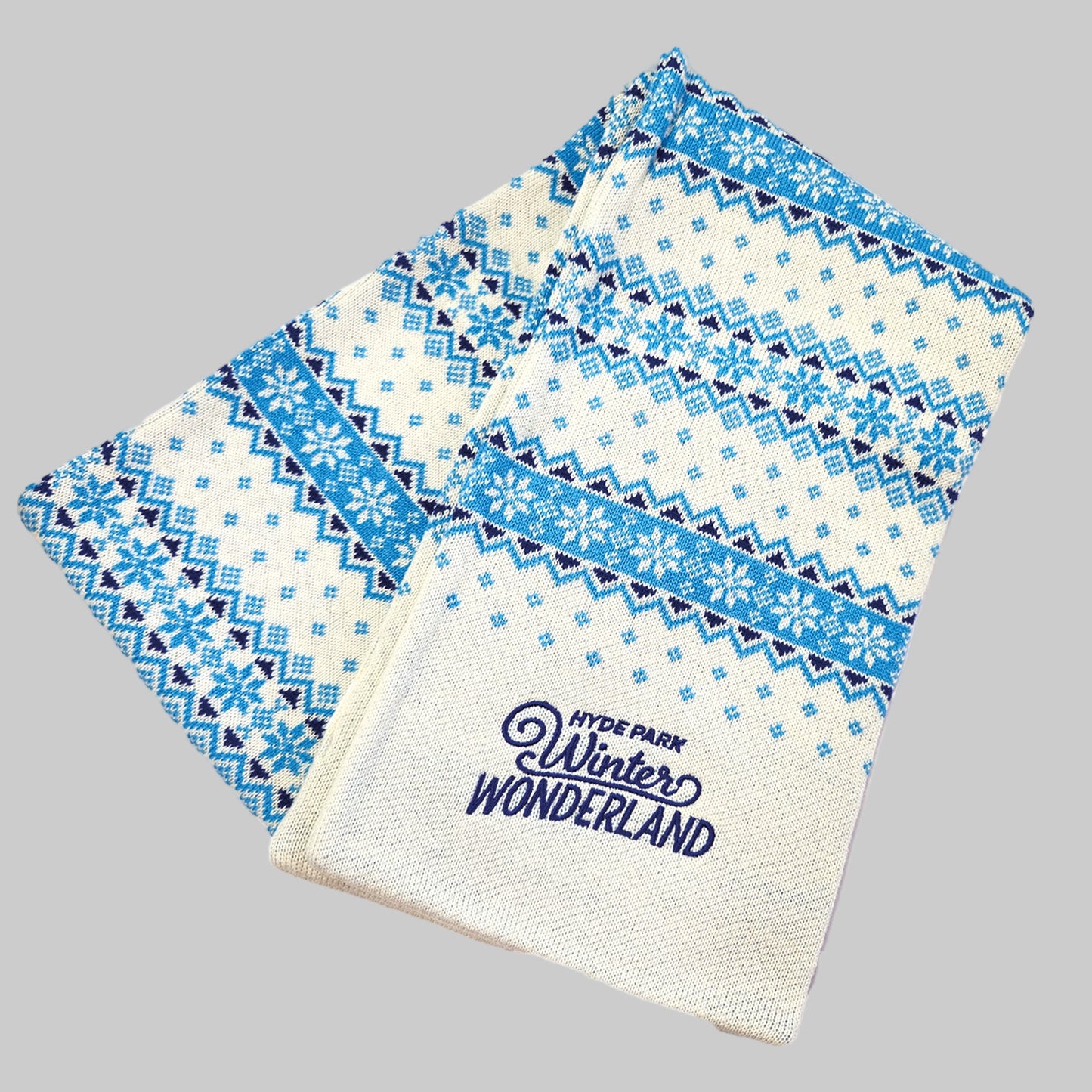 Winter Wonderland Snowflake Cream Scarf