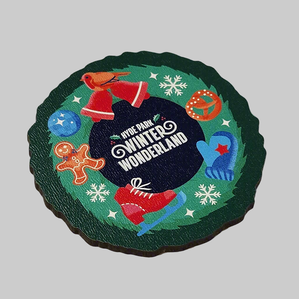 Winter Wonderland Festive Wreath Magnet
