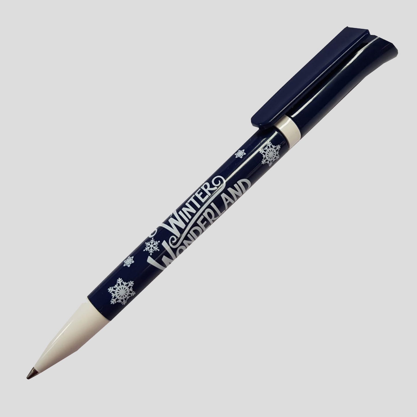 Winter Wonderland Snowflake Pen (Dark Blue)