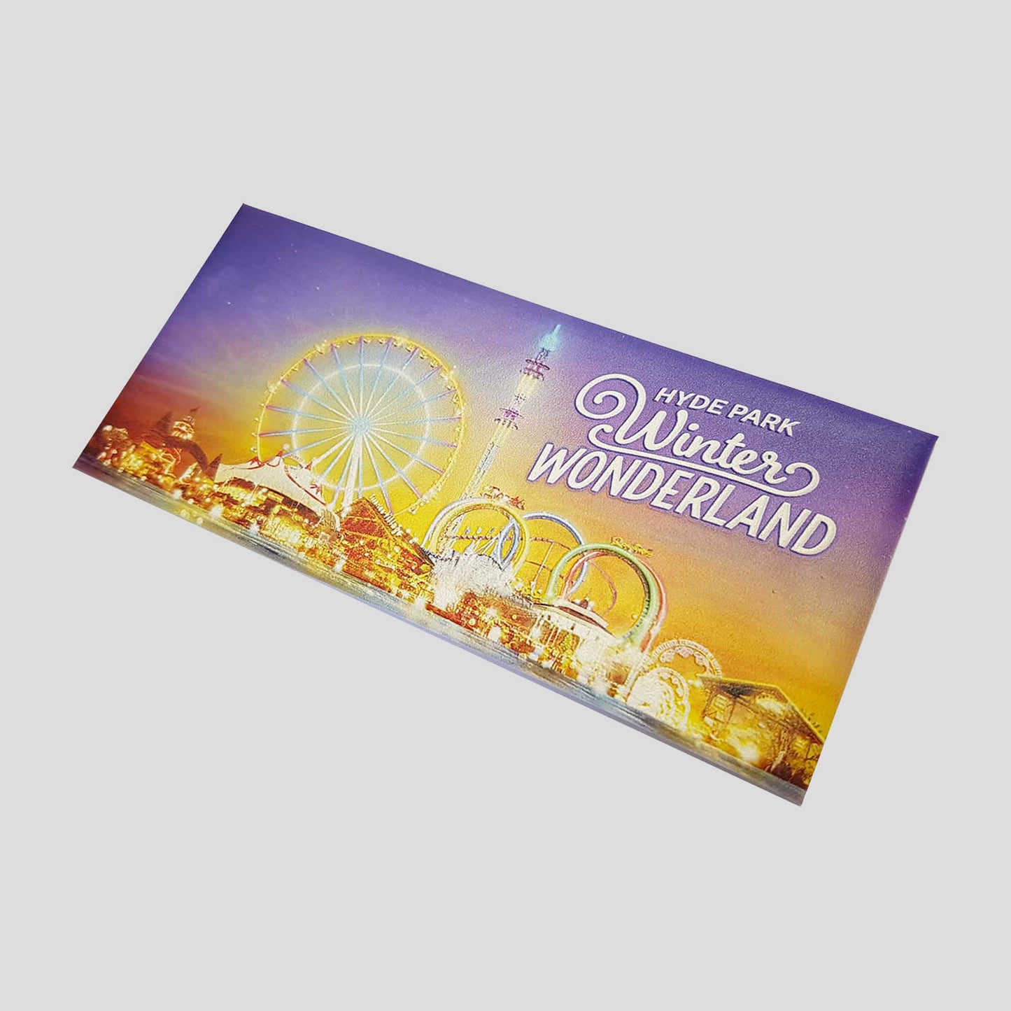 Winter Wonderland Sunset Raised Magnet
