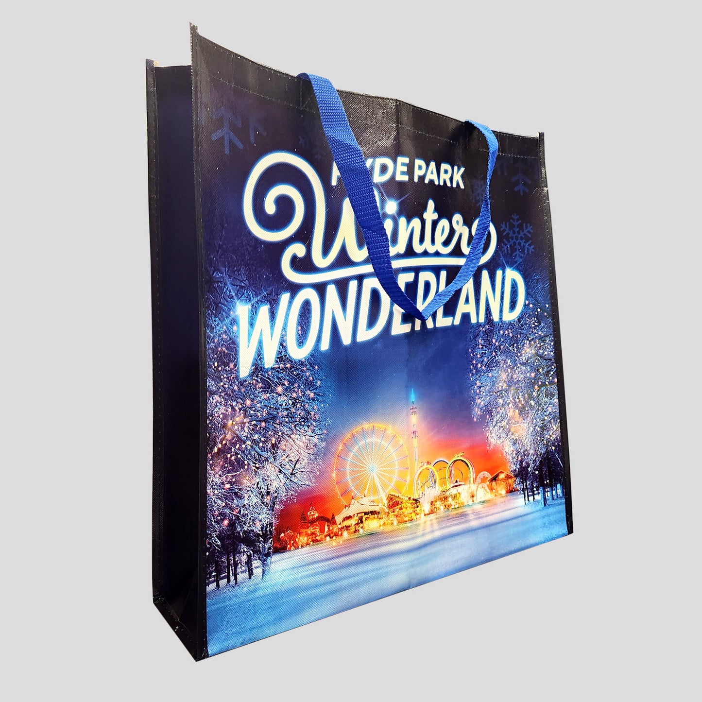 Winter Wonderland Large Blue Shopper Bag