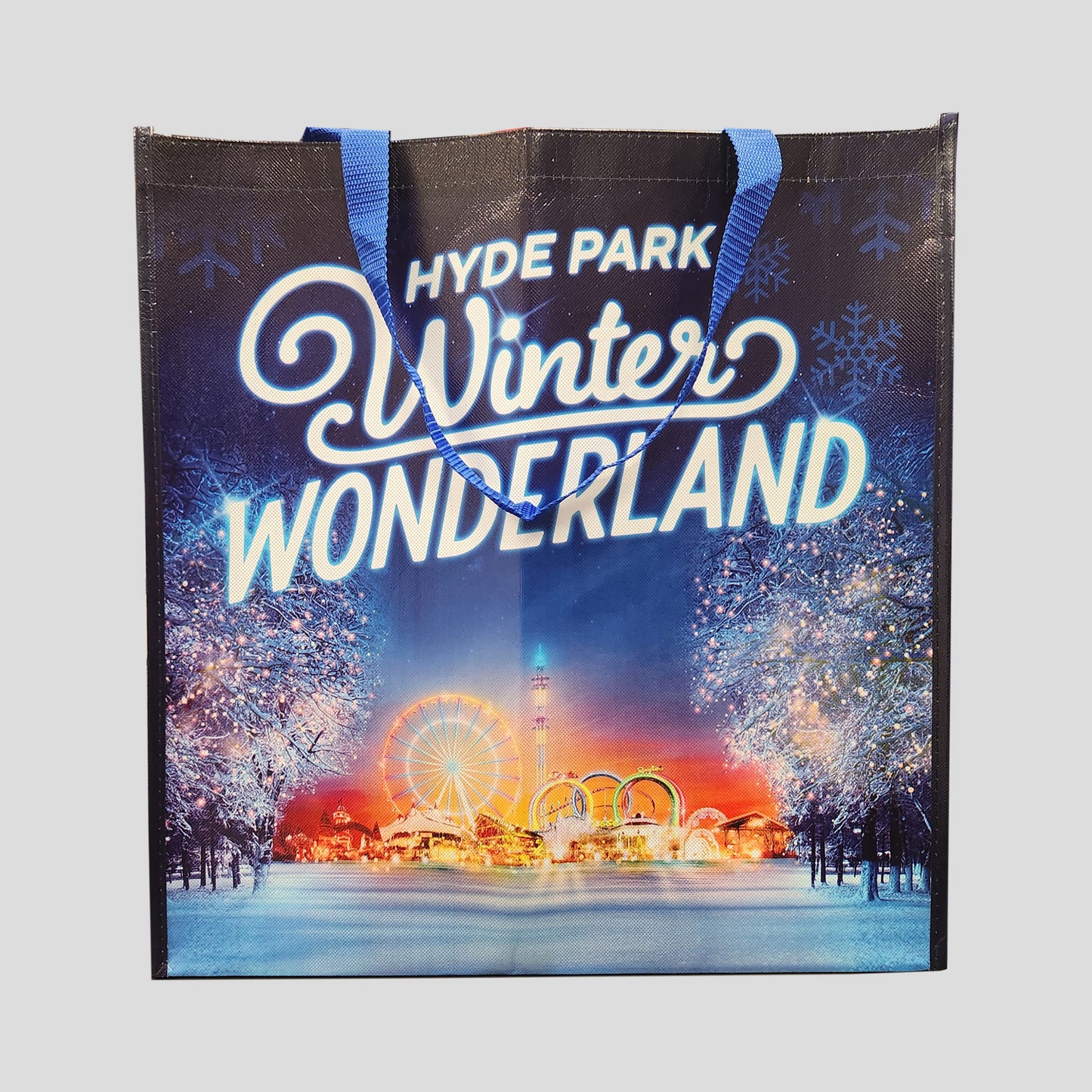 Winter Wonderland Large Blue Shopper Bag