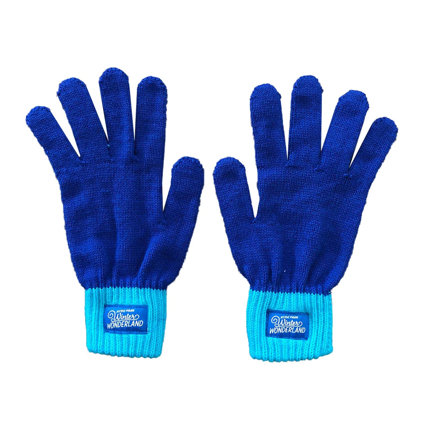 Winter Wonderland Snowflake Dark Blue Gloves