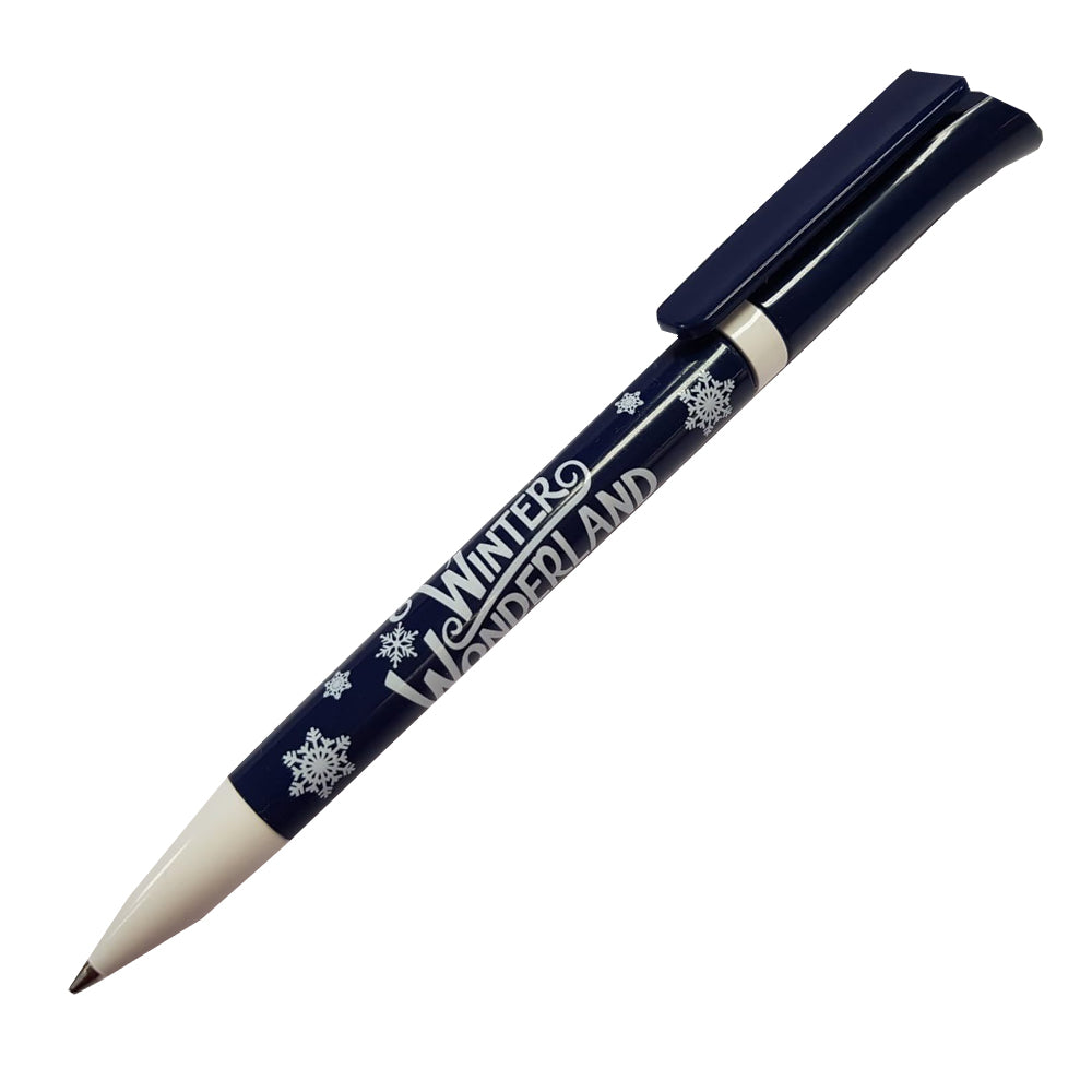 Winter Wonderland Snowflake Pen (Dark Blue)