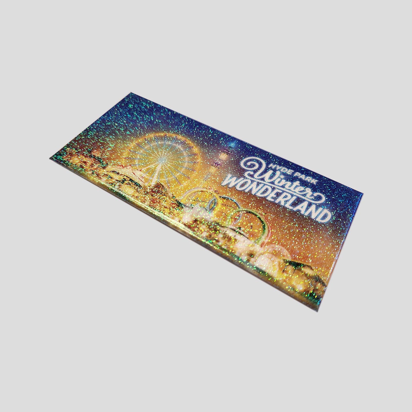 Winter Wonderland Sunset Glitter Magnet