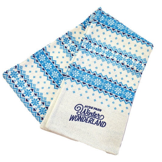 Winter Wonderland Snowflake Cream Scarf