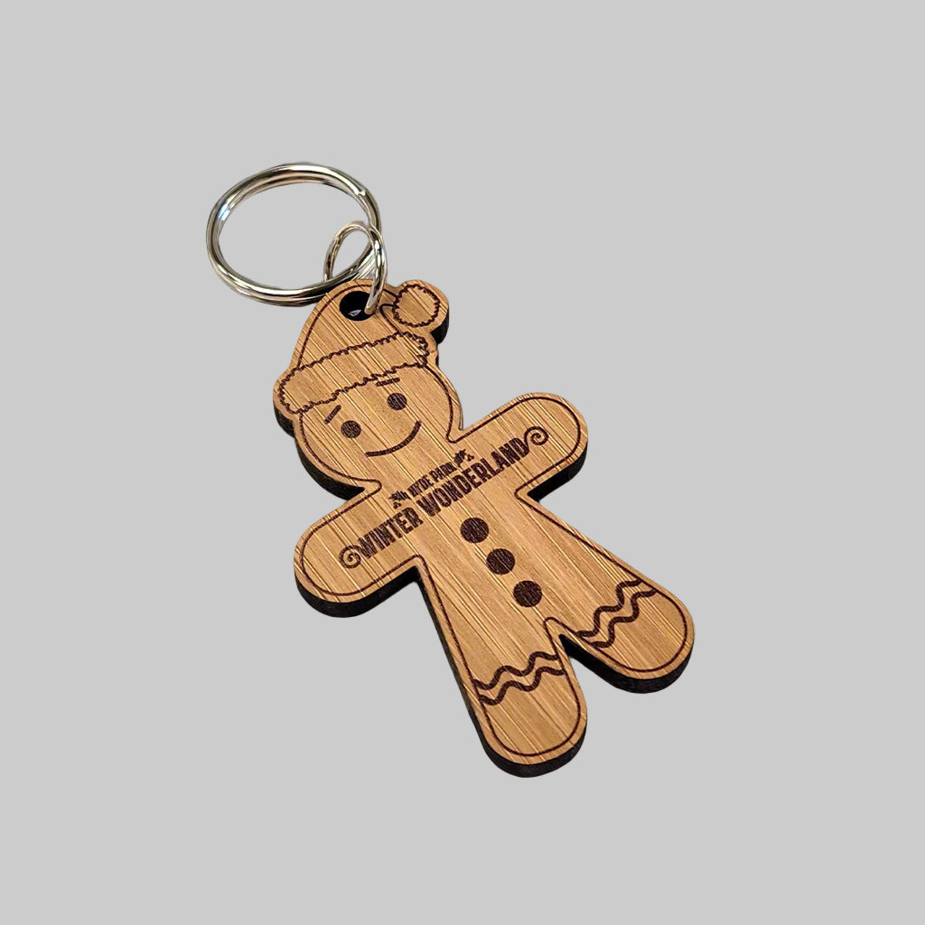Winter Wonderland Gingerbread Keyring