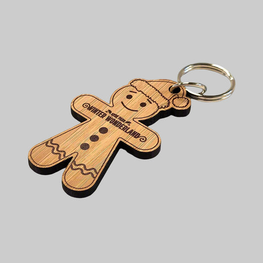 Winter Wonderland Gingerbread Keyring