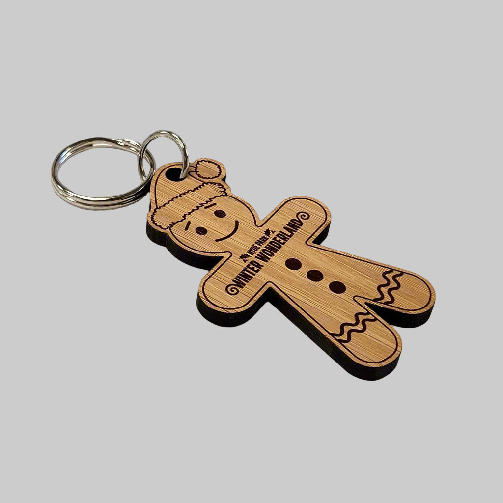 Winter Wonderland Gingerbread Keyring