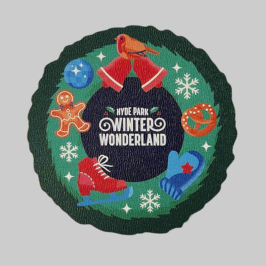 Winter Wonderland Festive Wreath Magnet