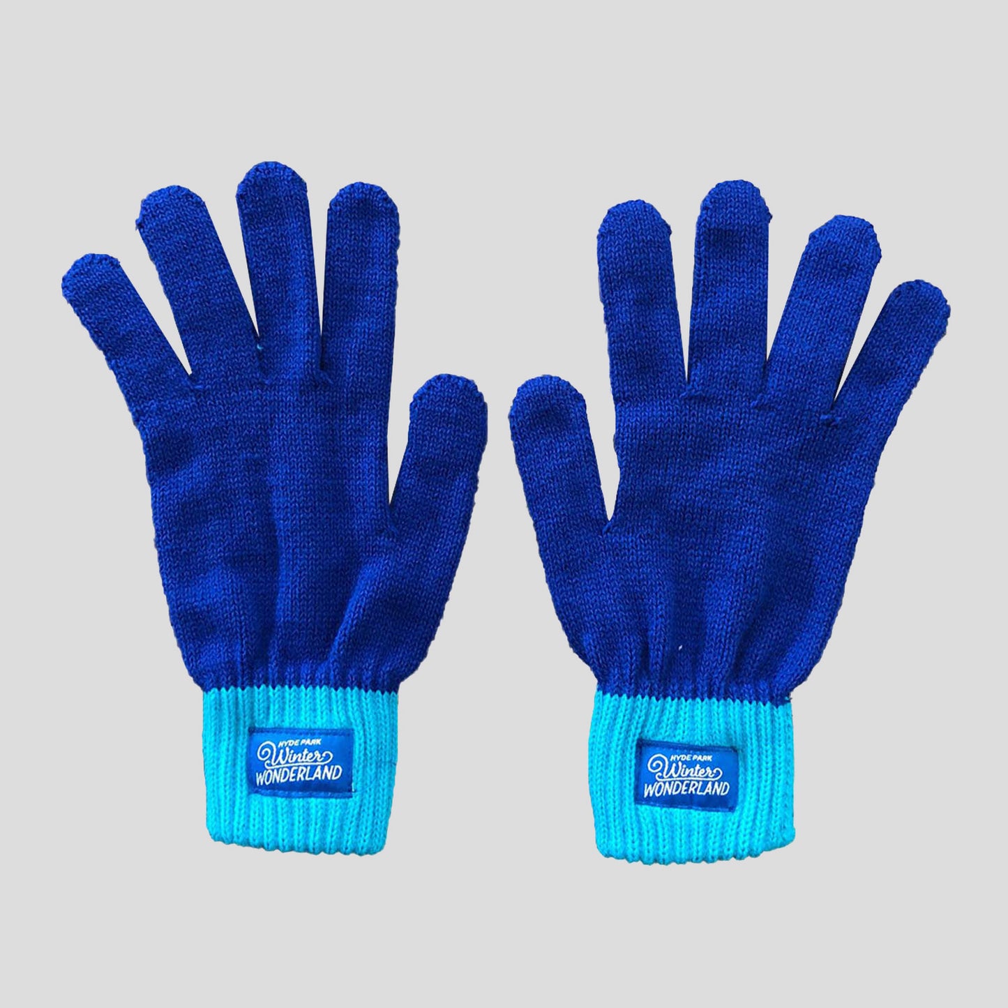 Winter Wonderland Snowflake Dark Blue Gloves