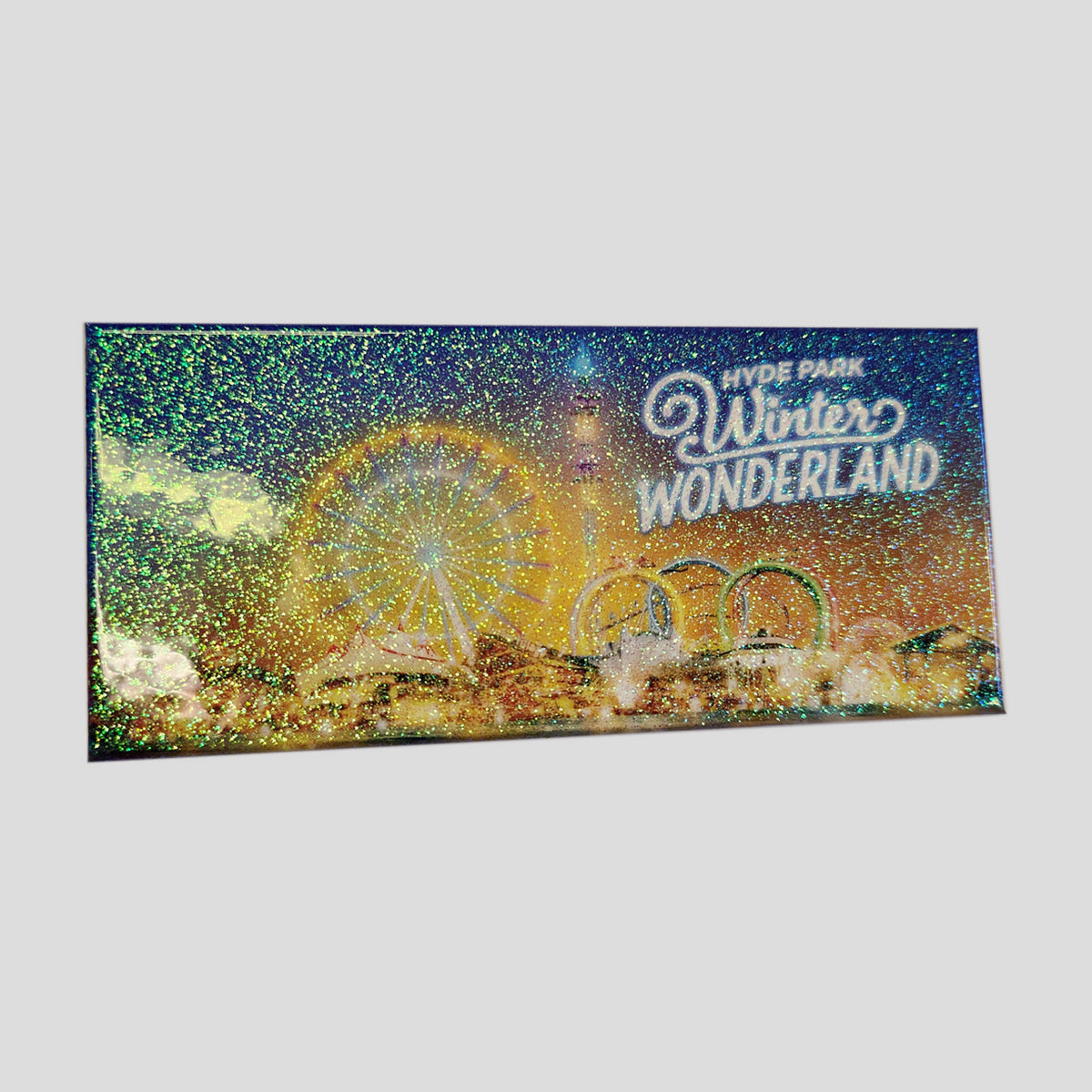 Winter Wonderland Sunset Glitter Magnet